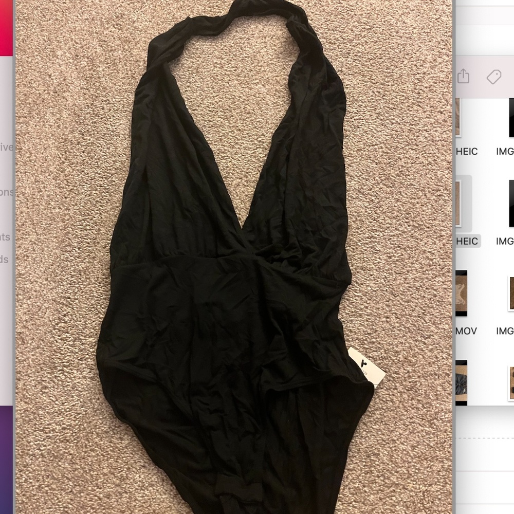 NWT, Black bodysuit, size - small, brand- Joe's
